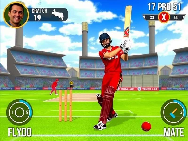 Dhoni S Desi Cricket Game Screenshot